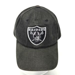 NFL OAKLAND RAIDERS 100% COTTON BLACK BASEBALL HAT CAP UNISEX OS